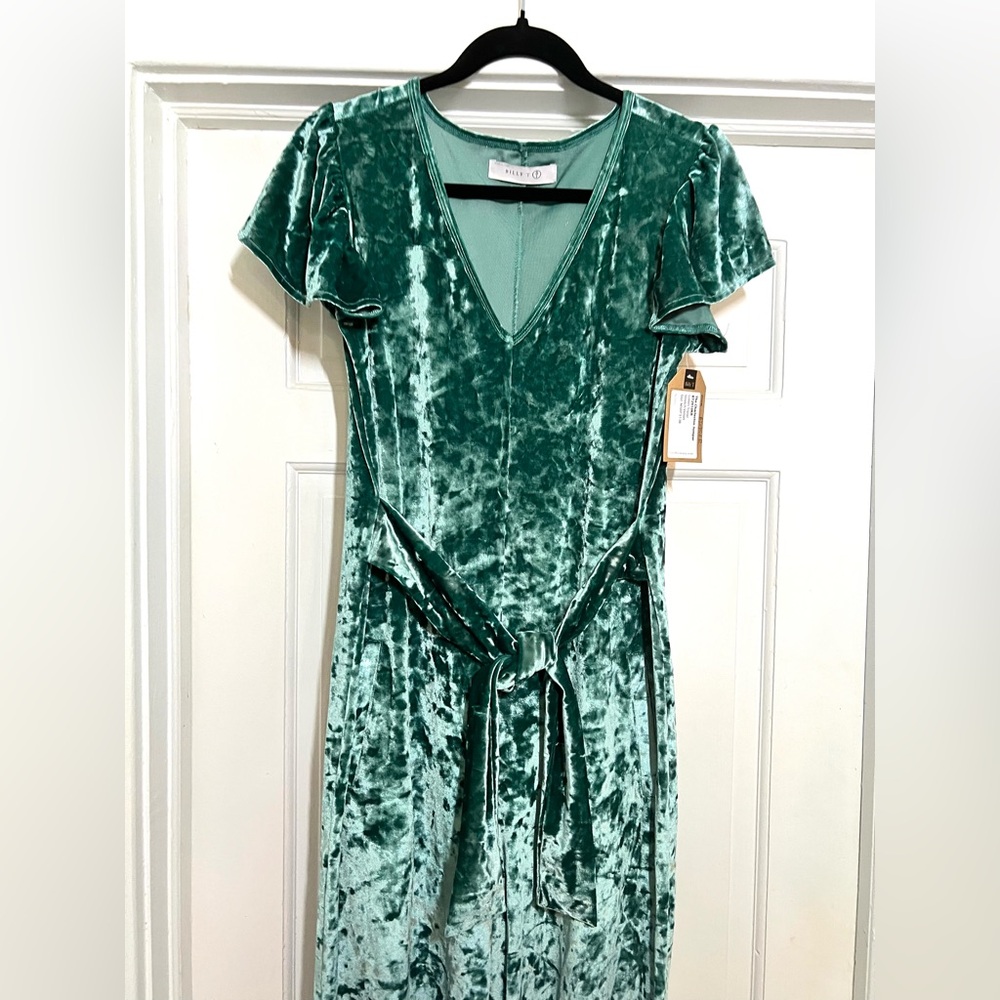 Elegant Teal Jumpsuit - Picture 2 of 7